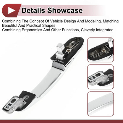 Car Door Handle Grip for Hyundai Tucson (2016–2023) No. 826602E010 Silver Tone