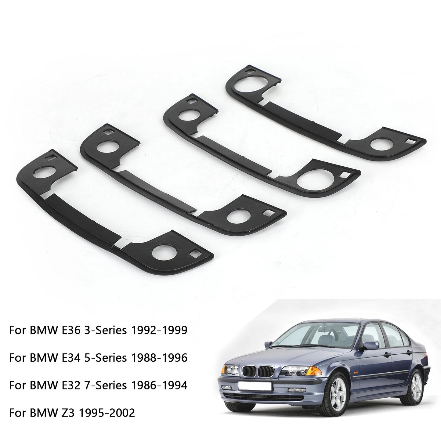 Door Handle Gasket Set of 4 for BMW 3 5 7 Series E36 E34 E32