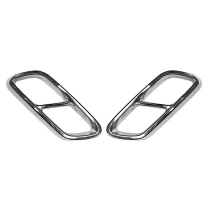 Chrome Rear Exhaust Muffler Tail Pipe Cover Trim for Mercedes C-Class (2022-2023)