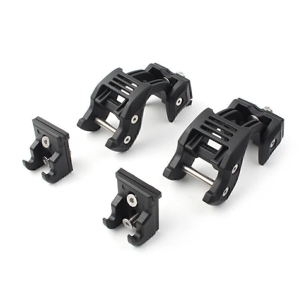 Set of 2 Door Hinged Step Pedals Foot Pegs for Jeep Wrangler JK JL (2007–2022)