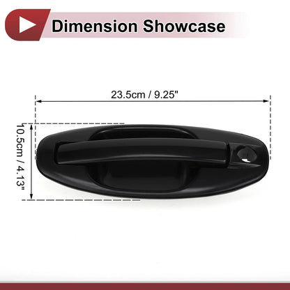 Exterior Door Handle for Hyundai Santa Fe Front Left (2013-2018) Black