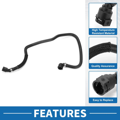 Radiator Hose Rubber Black 1 Pc for BMW 530e (2018-2020)