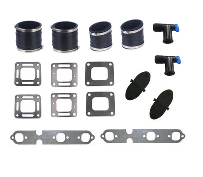 Set of 4 Exhaust Manifold Bellow Kits for MerCruiser V6 (175-205)