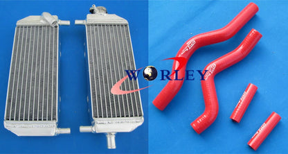 Aluminum Radiator and Hose for Suzuki RM250 (2001–2008) - Blue