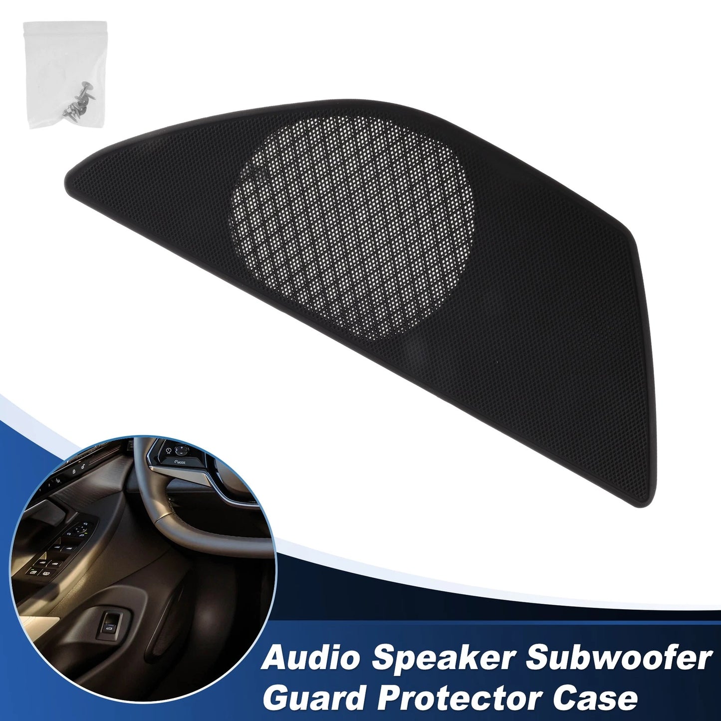 Speaker Grills Cover for BMW 5 Series (2010–2017) Left Door Plastic Black
