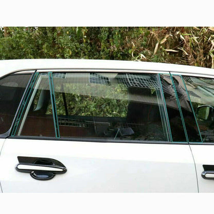 10pcs Glossy Black Pillar Posts Door Window Trim for TOYOTA RAV4 (2019–2023)