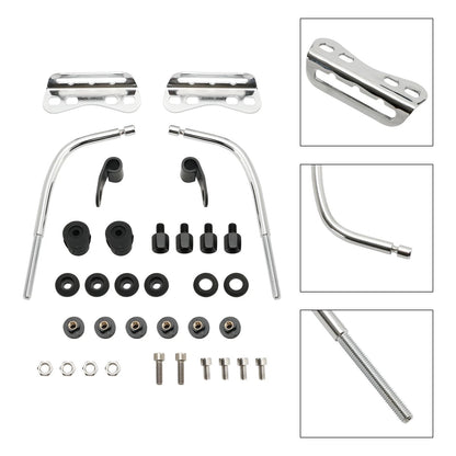 Cafe Racer Motorcycle Headlight Windshield Mount Bracket Universal