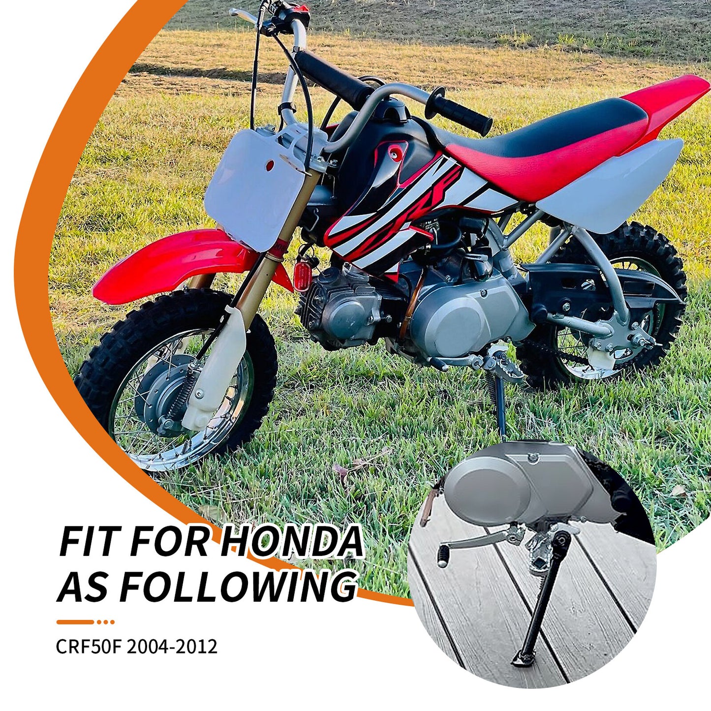 Side Kick Stand Assembly for Honda CRF50F (2004–2012)