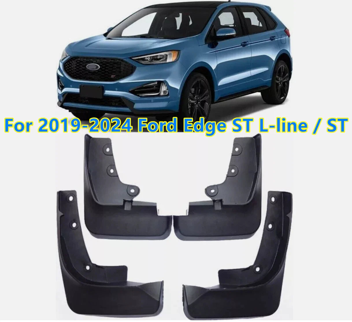 4Pcs / Set Splash Guards Mud Flaps Fender for Ford Edge (2019–2024)