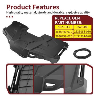 Front Rack Storage Box Lid + Cab Box Seal for Polaris Sportsman 450 HO (2016–2020)