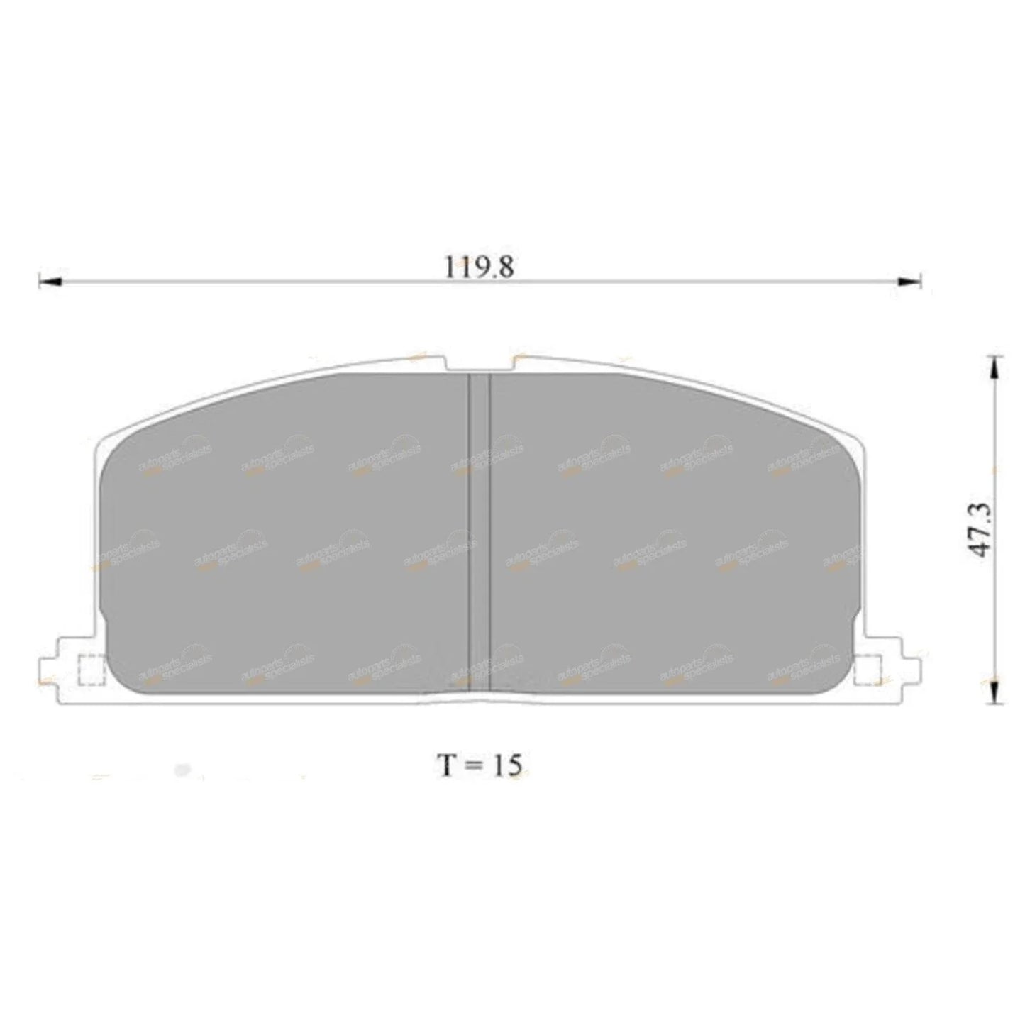 Front Disc Brake Pad Set for Corolla AE82 (1985–2001)