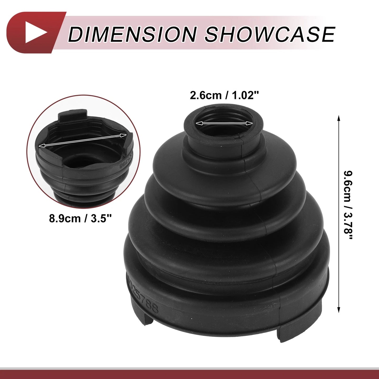 Inner CV Joint Boot Kit with Clamps for Nissan Murano (2009–2014) No.C974A1JA0A
