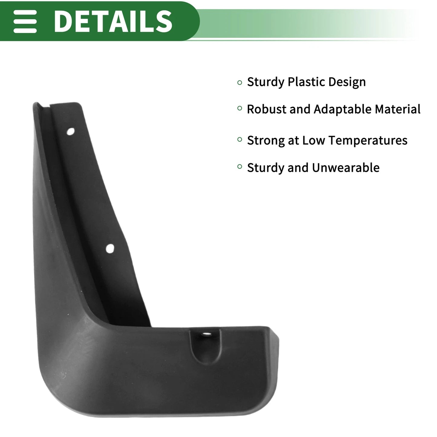 Mud Flaps Splash Guard for Chevrolet Aveo (2014–2016) W/ Mount Accessories