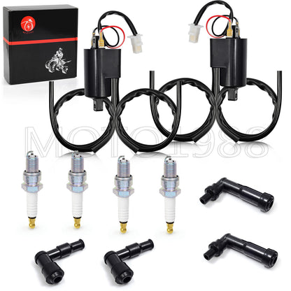 Ignition Coil Spark Plug & Caps for Yamaha XJ650 (1980–1983)