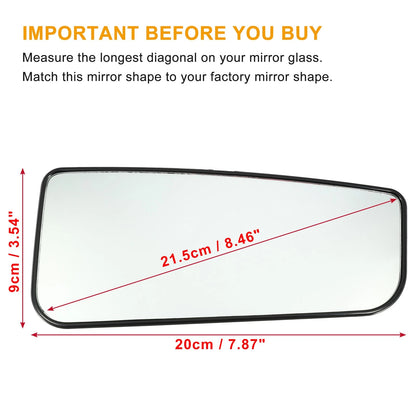 Right Towing Mirror Glass for Ford F-150 F-250 F-350 F-450 F-550
