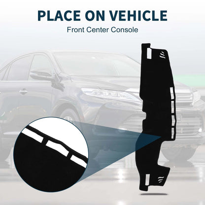 Dashboard Cover Mat for Toyota Harrier 80 (2020–2024) with Sticker, Black
