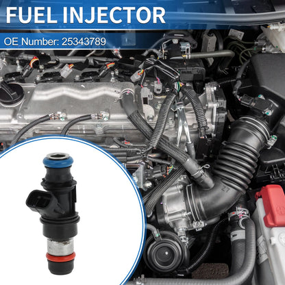 Fuel Injector No. 25343789 for GMC Sierra 1500 (2001–2006) 1 Pc Black
