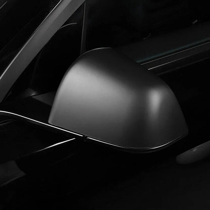 Matte Black Side Mirror Rearview Cover Cap for Tesla Model 3 (2017–2022)