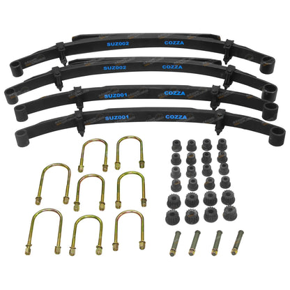 Set of 4 50mm Raised Leaf Springs for Suzuki Sierra LJ SJ