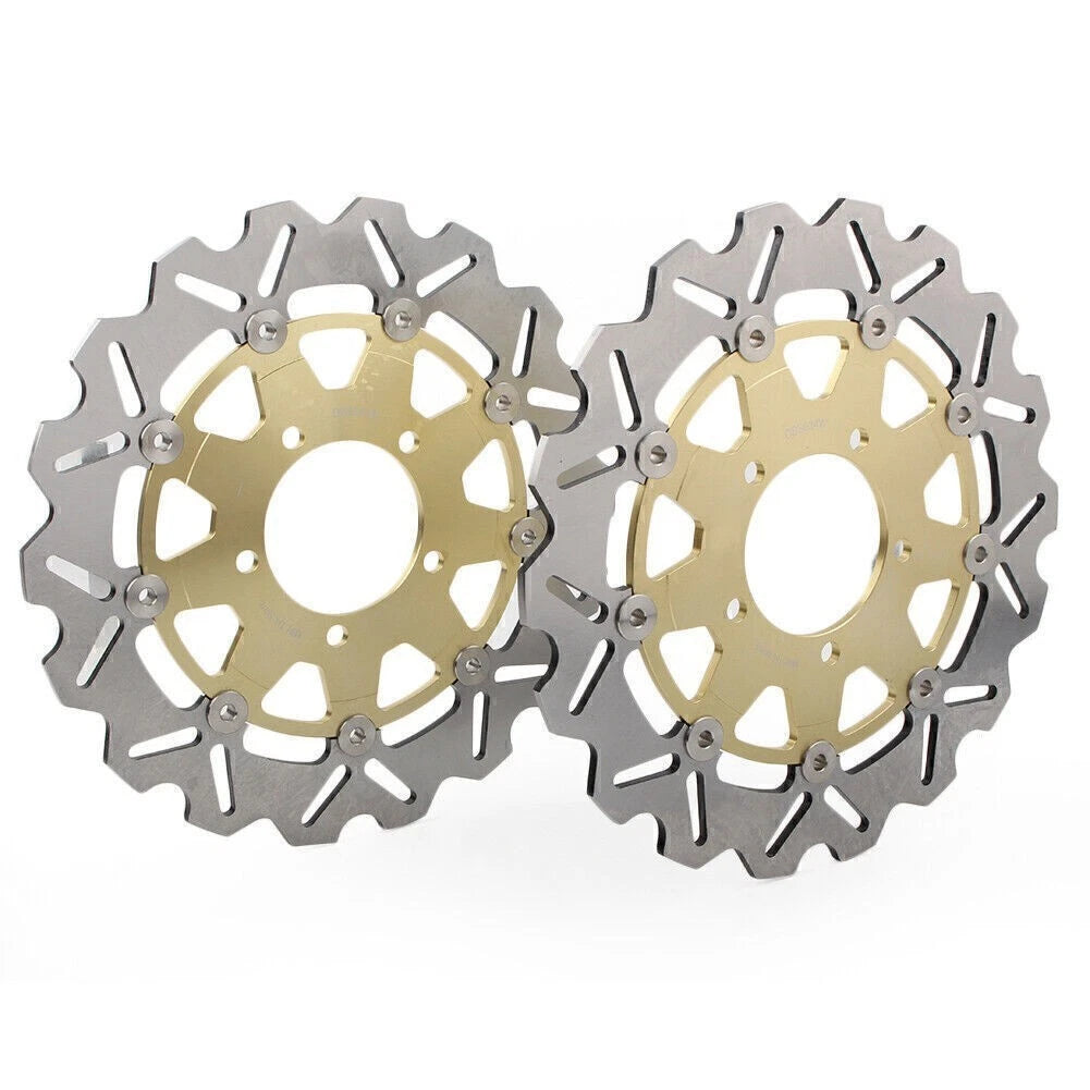 Pair Front Brake Disc Rotors for Kawasaki Z750 Z750R Z1000 Ninja ZX10R