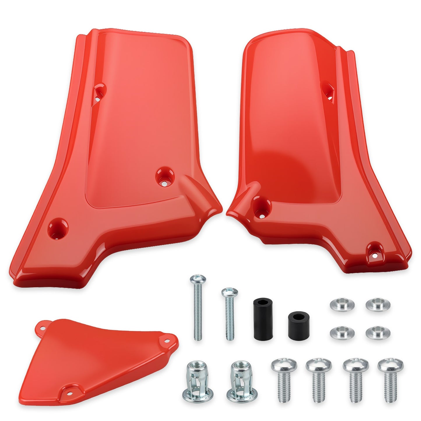 Set of 2 Side Panel Covers Red for Honda XR200R XR250R (1984–2002)