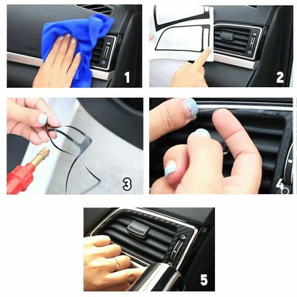 Interior Stickers / Black Carbon Fiber for BMW X5 X6 (2008–2014)