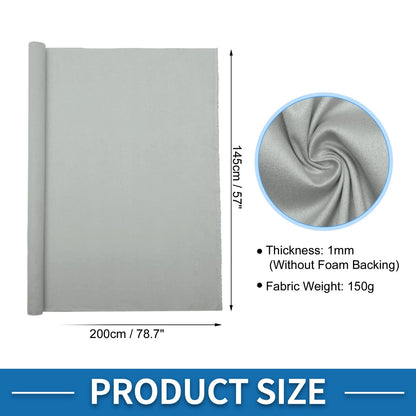 150G Suede Fabric Headliner for Car Roof Repair Light Gray (78.7"Lx57"W)
