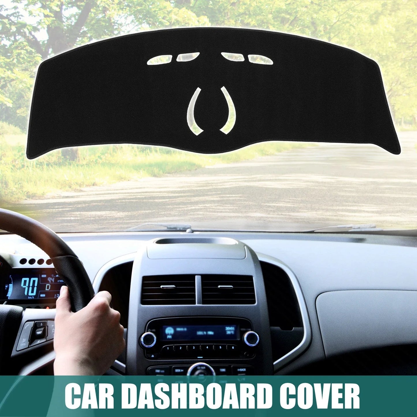 Dashboard Cover Polyester Silicone Non Slip Mat for BMW MINI F55