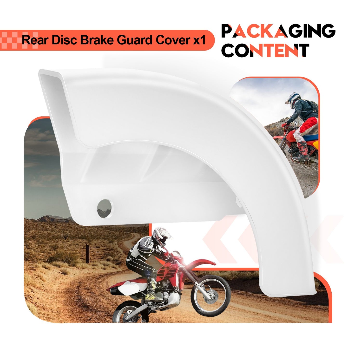 Rear Disc Brake Guard Cover for Honda XR250R XR400R XR600R XR650L (1996–2007)
