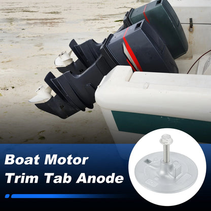 Zinc Trim Tab Anode for Yamaha Outboard Motor (200HP-350HP)