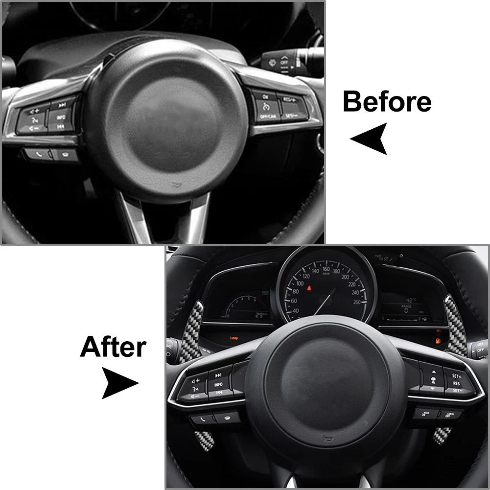 Carbon Fiber Remote Key Fob Shell Case for Mazda 2/3/5/6/CX3/CX5/CX7/CX9/MX5