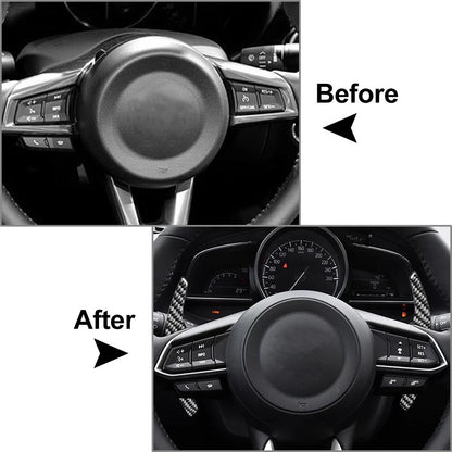Carbon Fiber Remote Key Fob Shell Case for Mazda 2/3/5/6/CX3/CX5/CX7/CX9/MX5