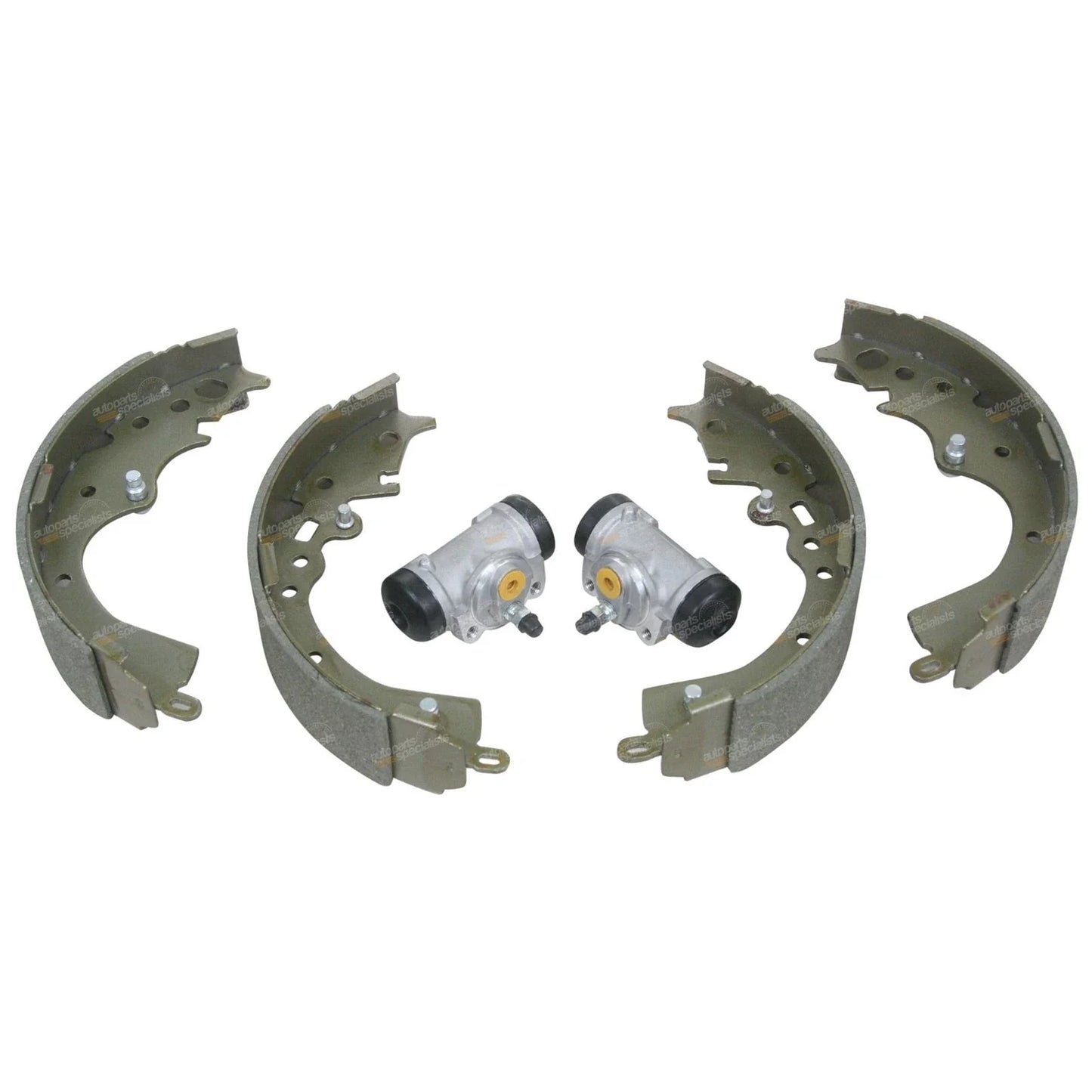 2 x Rear Brake Shoes & Wheel Cylinders for Toyota Hiace