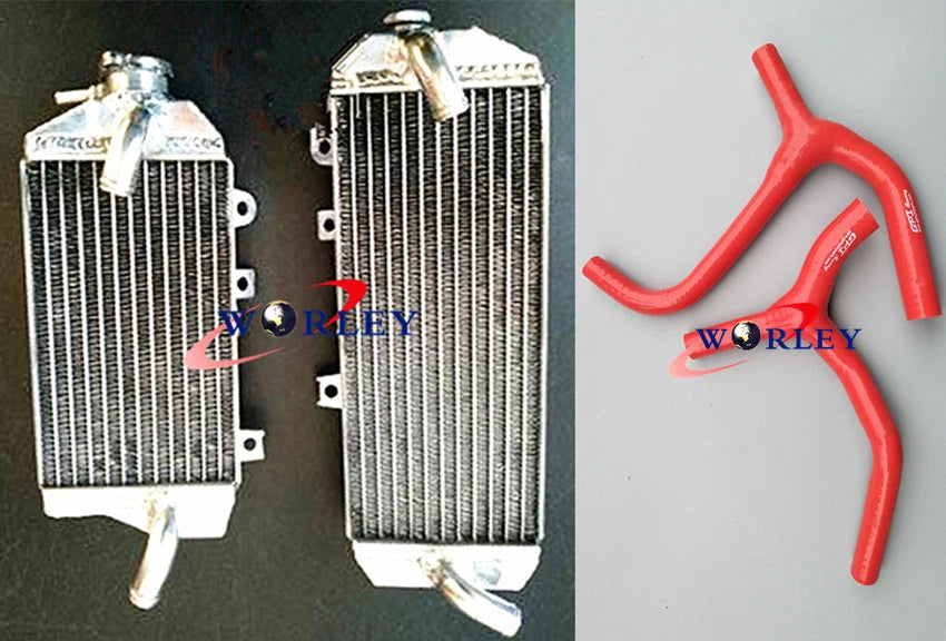 Aluminum Radiator & Hose for Kawasaki KXF450 KX450F (2016–2018)