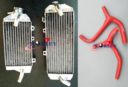 Aluminum Radiator & Hose for Kawasaki KXF450 KX450F (2016–2018)