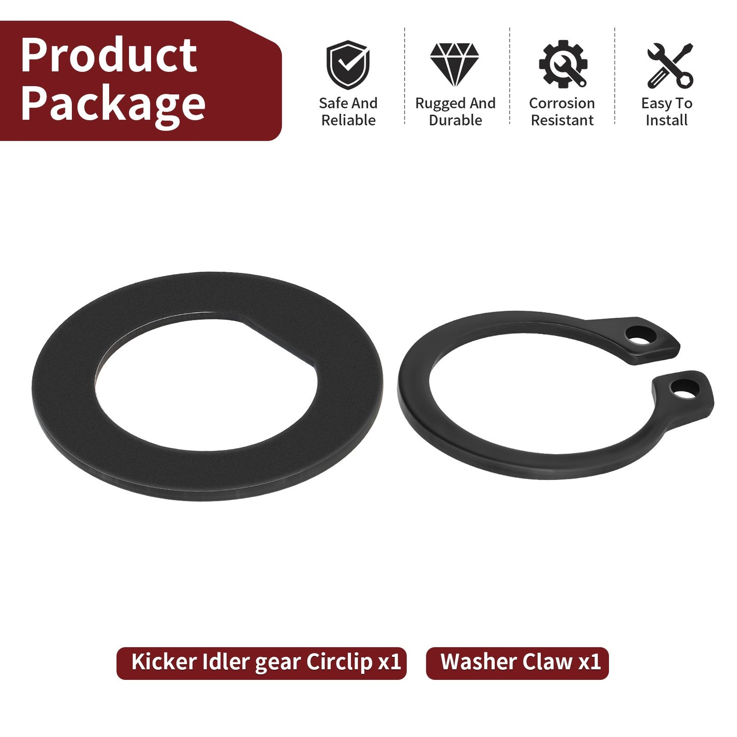Idler Gear Circlip & Washer for Yamaha Banshee 350 (1987–2006)