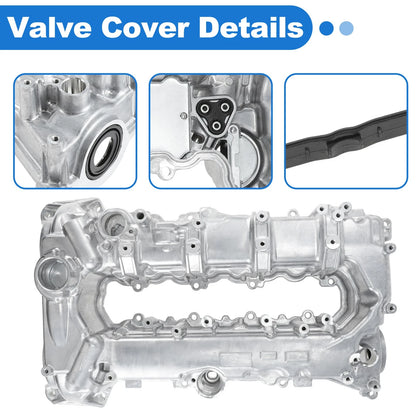 Aluminum Engine Valve Cover for Chevrolet Cruze Malibu Trax (2016–2022) 25204723