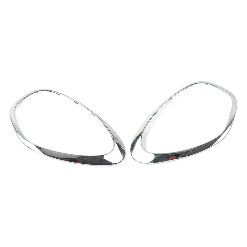 2X Chrome Headlight Trim Ring Bezel Cover for MINI R60 Cooper Countryman (2011–2016)