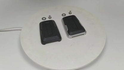 Silver Non-Slip Gas Brake Foot Pedal Pad Cover for Harley CVO Street