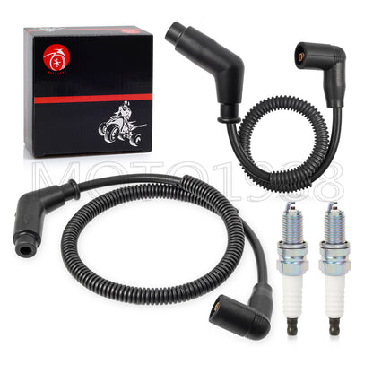 Spark Plug & Wire Cap Set for Can Am Outlander 500 570 650 800 1000