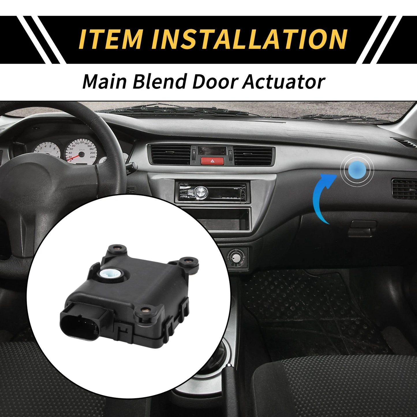 HVAC Heater Blend Door Actuator for Mercedes-Benz Truck (1986–2006) No. 0008290601