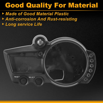 Speedometer Gauge Cover for Yamaha YZF R6 (2003–2005) Black Plastic