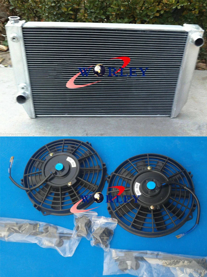 5 Row Radiator + Fans for Ford Falcon V8 6cyl XC XD XE XF Fairlane (1972-1985)