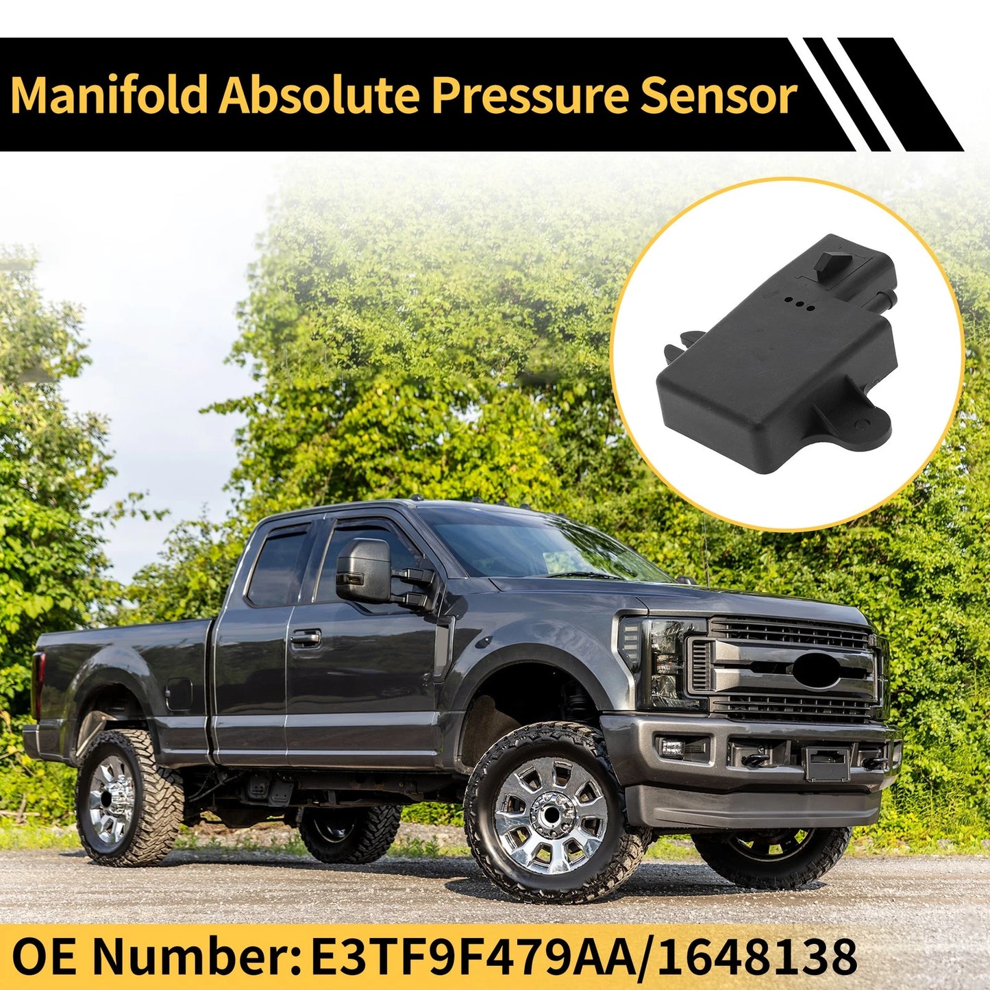 Manifold Absolute Pressure Sensor for Ford F-150 F-250 (1984–1996) No.E3TF9F479AA