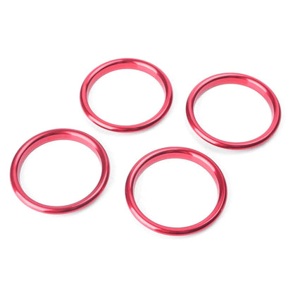 Red Interior Air Vent Cover Ring for Audi A3 2012-2019 (4 pcs)