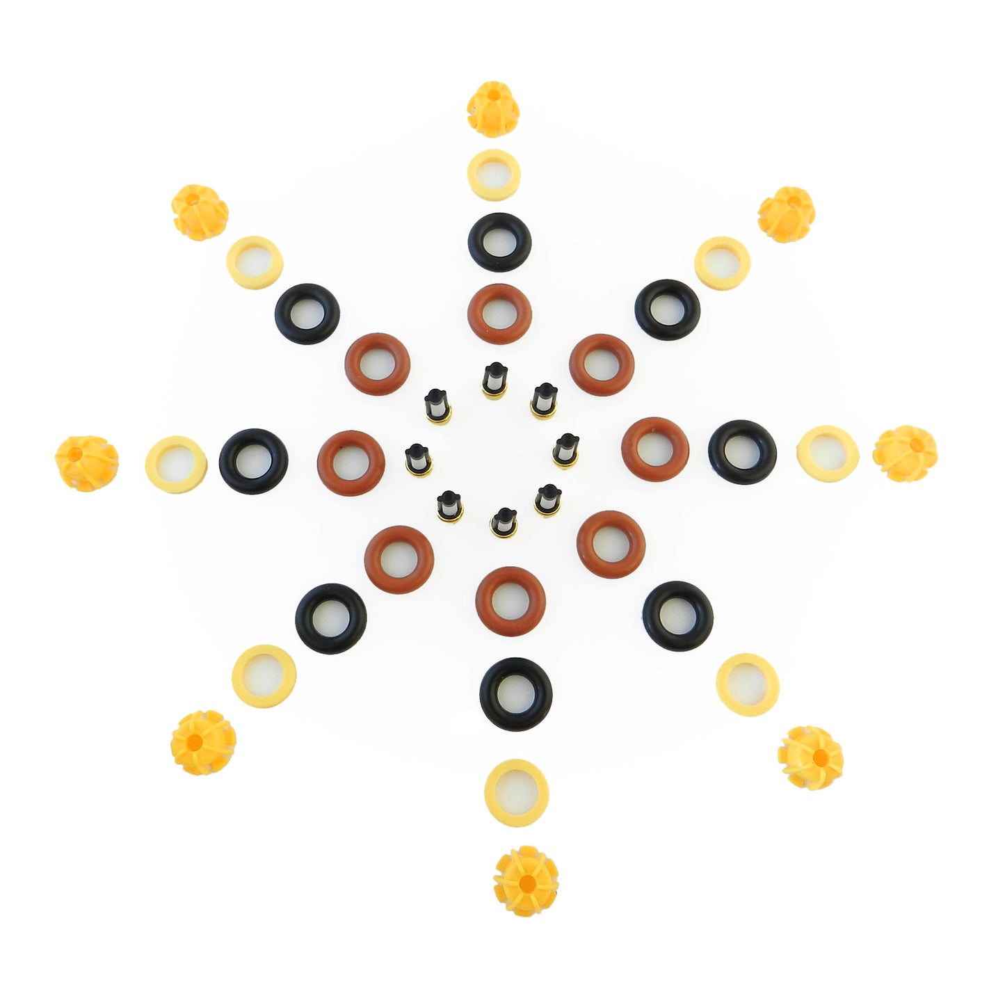 Fuel Injector Service Kit for BMW (8 Cyl, 3mm Pintle Cap Hole)