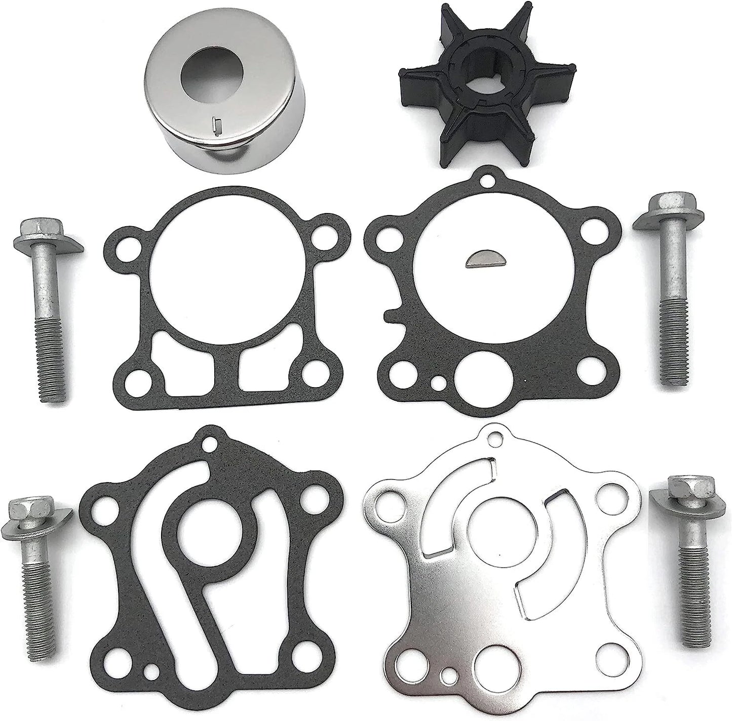 Water Pump Impeller Repair Kit for Yamaha Outboard (2-Stroke 25-30 HP)
