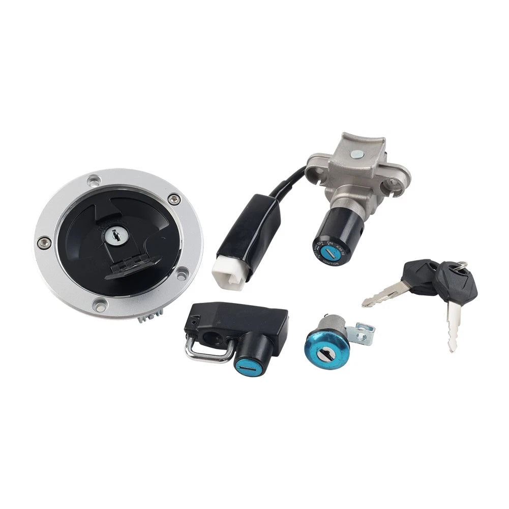 Fuel Gas Cap Ignition Switch Seat Lock Set for Kawasaki KLX230 (2020)