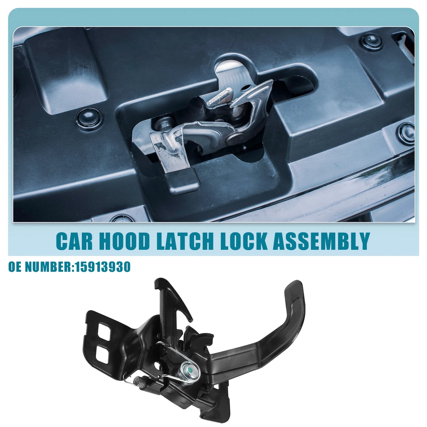 Hood Latch Lock Assembly No. 15913930 for Chevy Cobalt, Pontiac G5 (2005–2010)