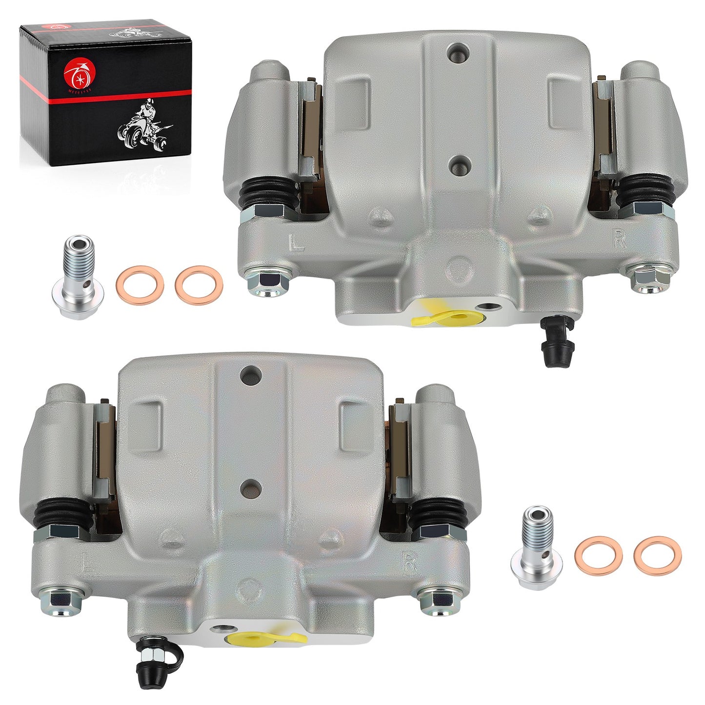 Set of 2 Rear Brake Calipers with Pads for Yamaha YXZ1000R (2016–2024)